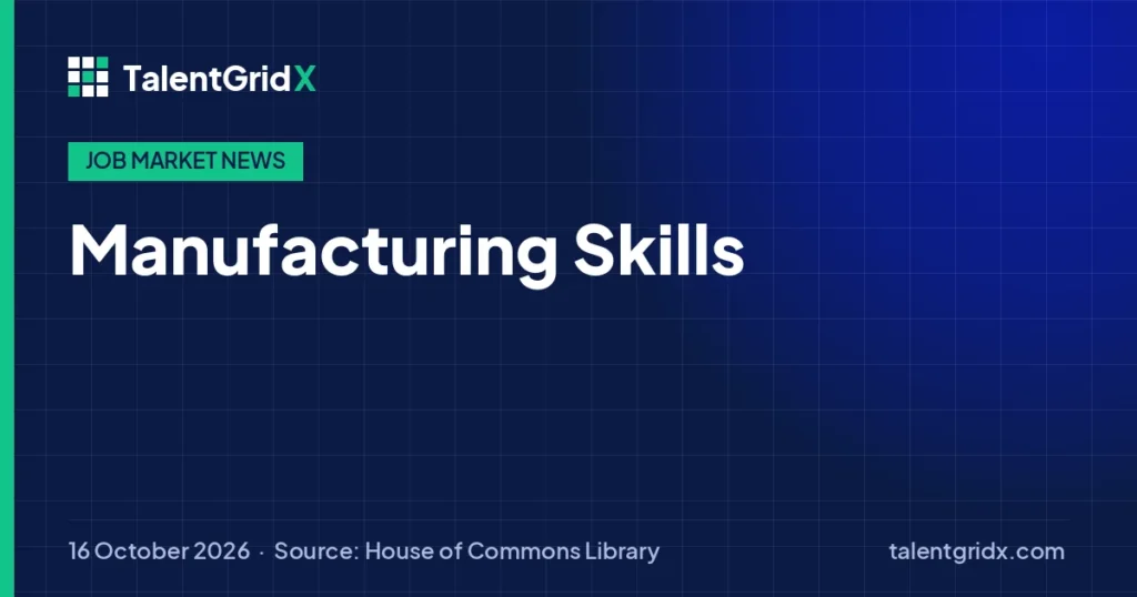 Job Market News: Manufacturing Skills