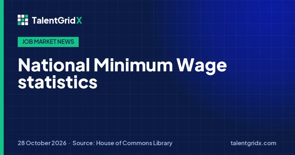 Job Market News: National Minimum Wage statistics
