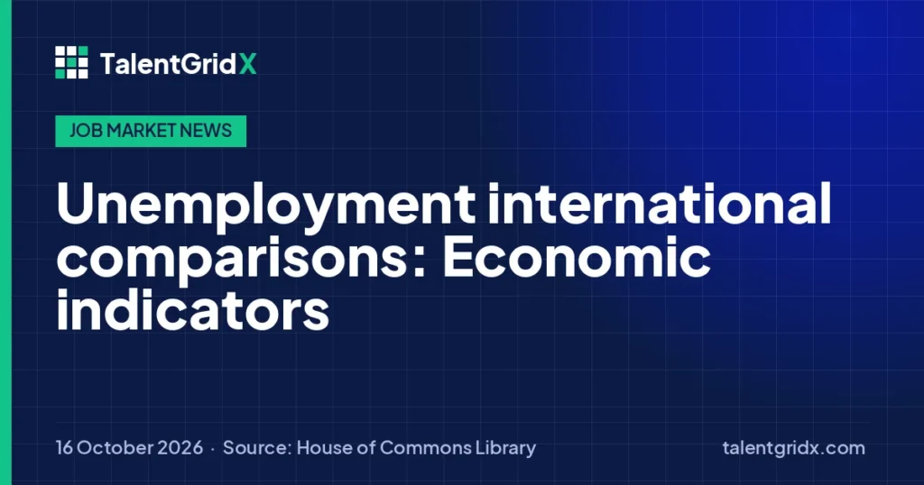 Job Market News: Unemployment international comparisons: Economic indicators